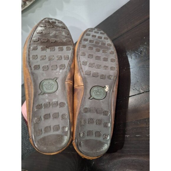 EUC Born Distressed Brown Leather Penny Loafers/Sz. 7.5M - Picture 9 of 10